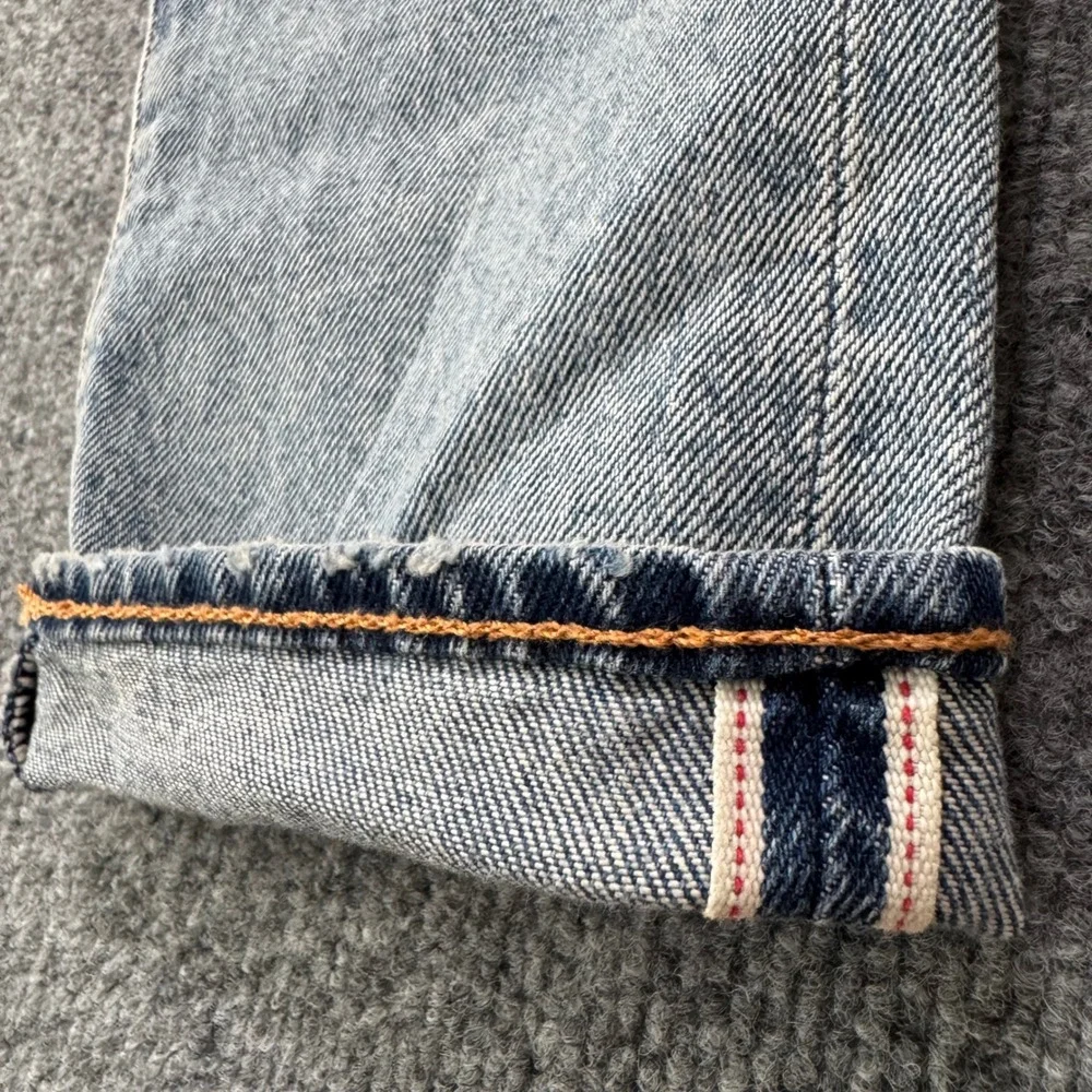 Levis‎ 512 Jeans 30x30 Selvedge Mens Slim Taper Light Wash Stretch Denim